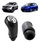 BOLA CAMBIO MANOPLA DUSTER/SANDERO PRETO/CROMADO 2012/2019