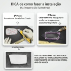 PAR REVESTIMENTO FORRO DE PORTA KOMBI CLIPPER C/FURO PRETO