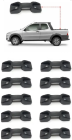 Kit 10 Gancho Ca&ccedil;amba Fiat Strada Toro 1998 A 2014 Todas