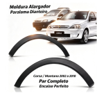 Moldura Alargador Paralama Dianteiro Corsa Montana 2002 2003 2004 2005 2006 2007 2008 2009 2010 Par Completo Encaixe Perfeito Reposi&ccedil;&atilde;o Original